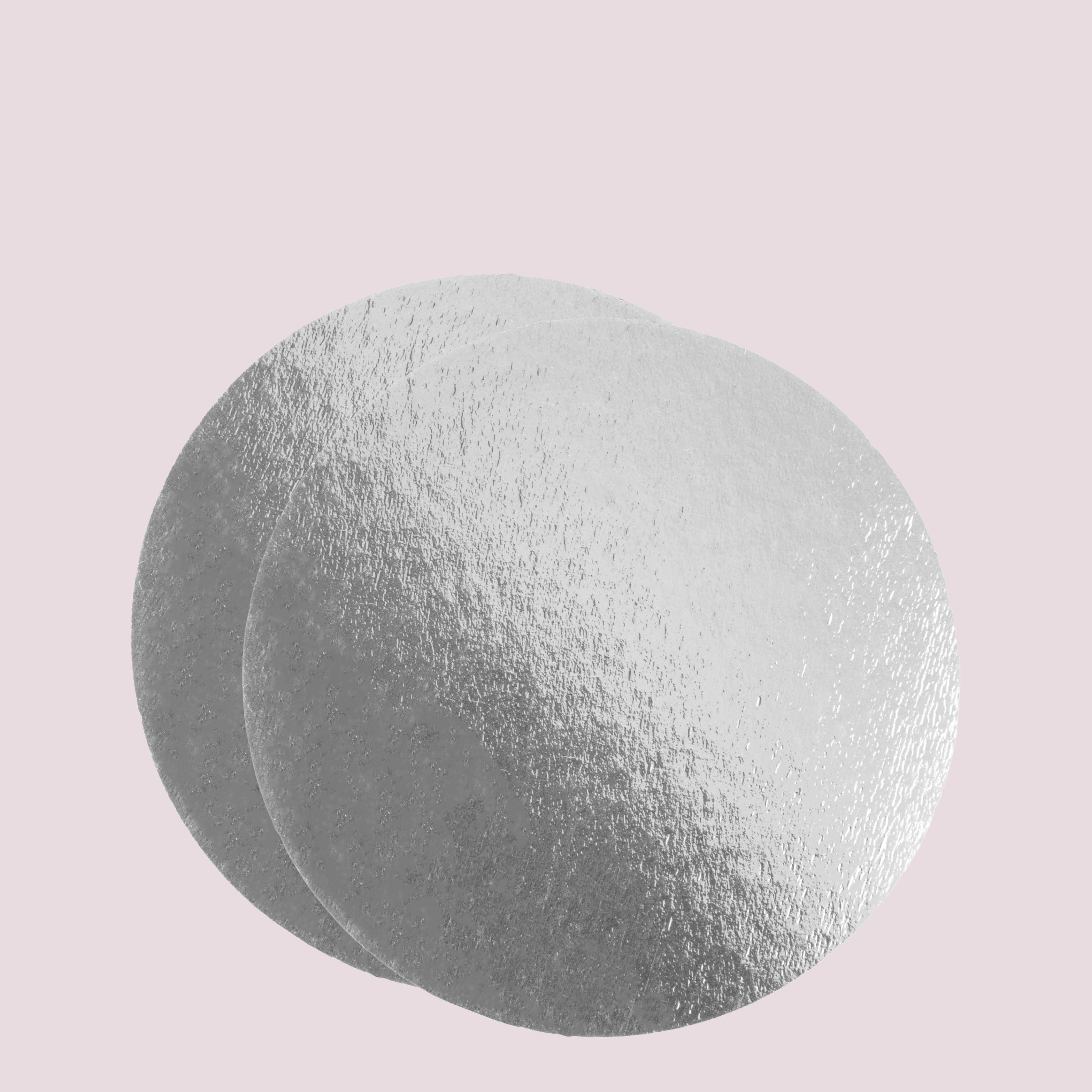 bases de tartas redondas plata-plata